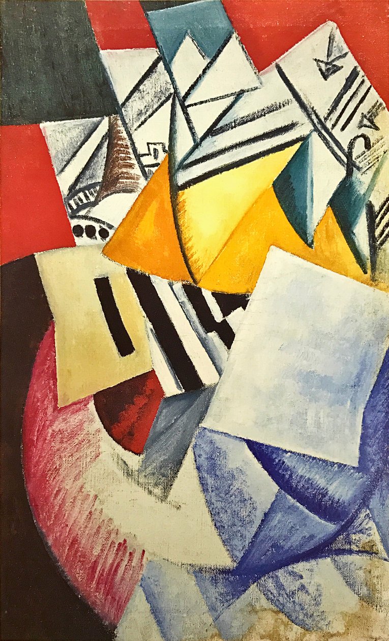 Kartlarla Kompozisyon by Olga Rozanova