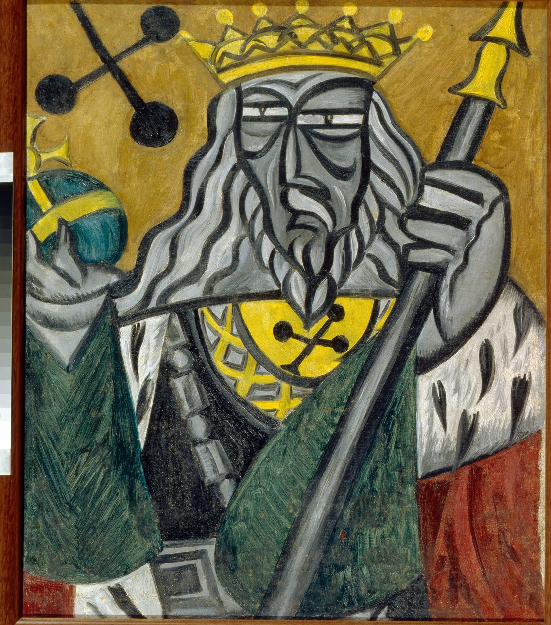 Kulüplerin Kralı - Tablo Olga Vladimirovna Rozanova (1886-1918), tuval üzerine yağlı boya (80.5x68 cm) by Olga Wladimirowna  Rosanowa