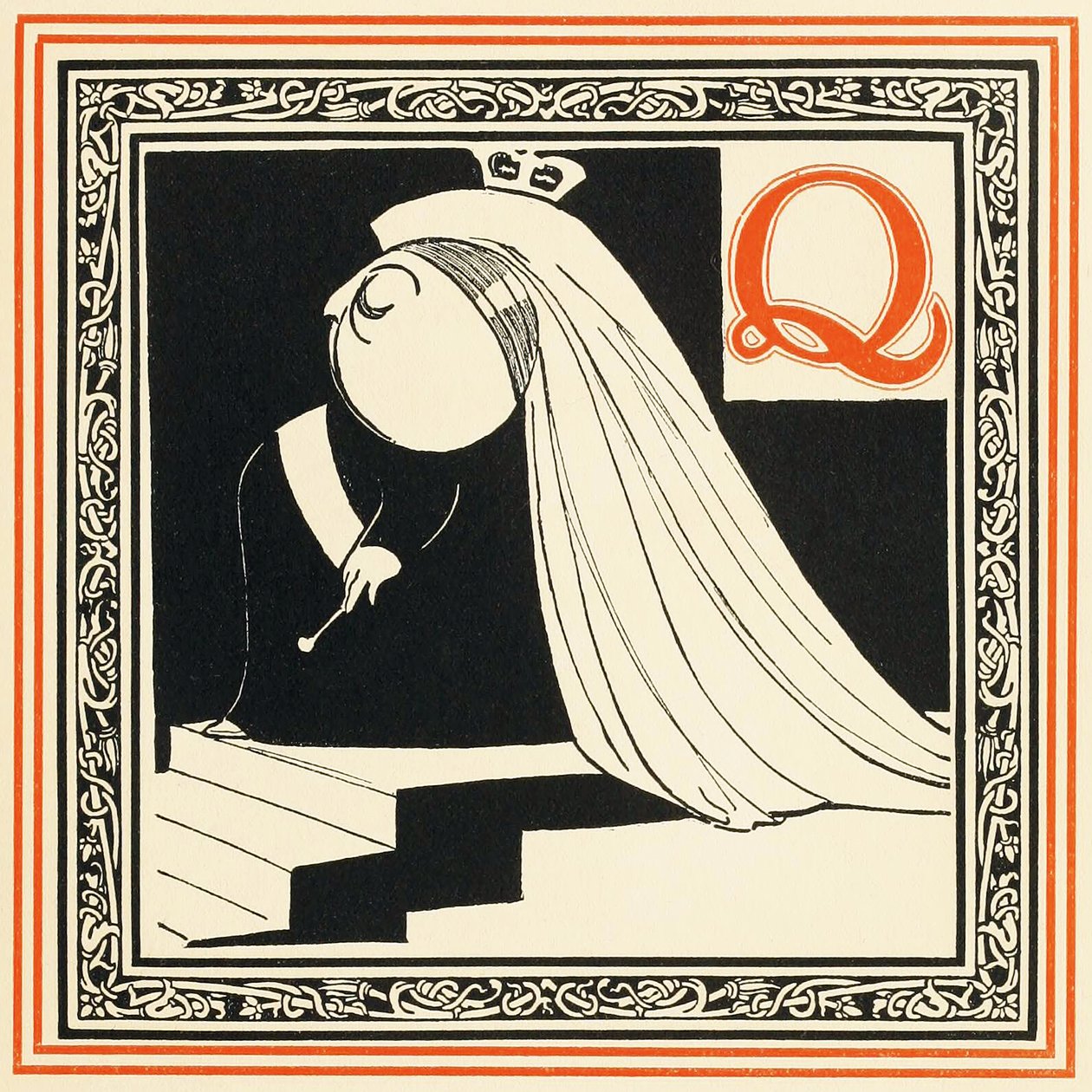 Q, Kraliçe, çok asil ve özgür, An Alphabet of Celebrities, pub
