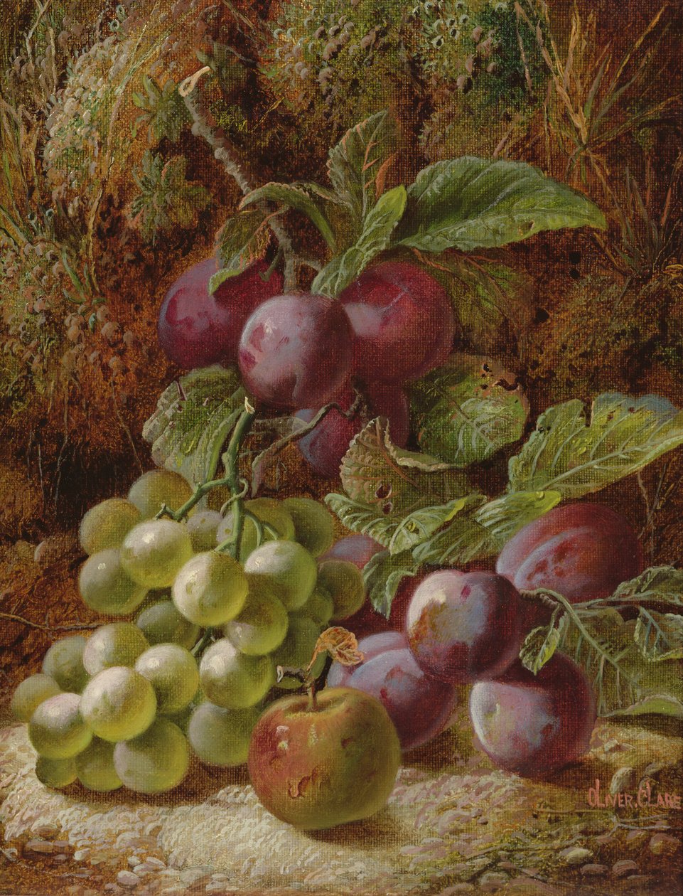 Erik ve Üzüm ile Natürmort by Oliver Clare