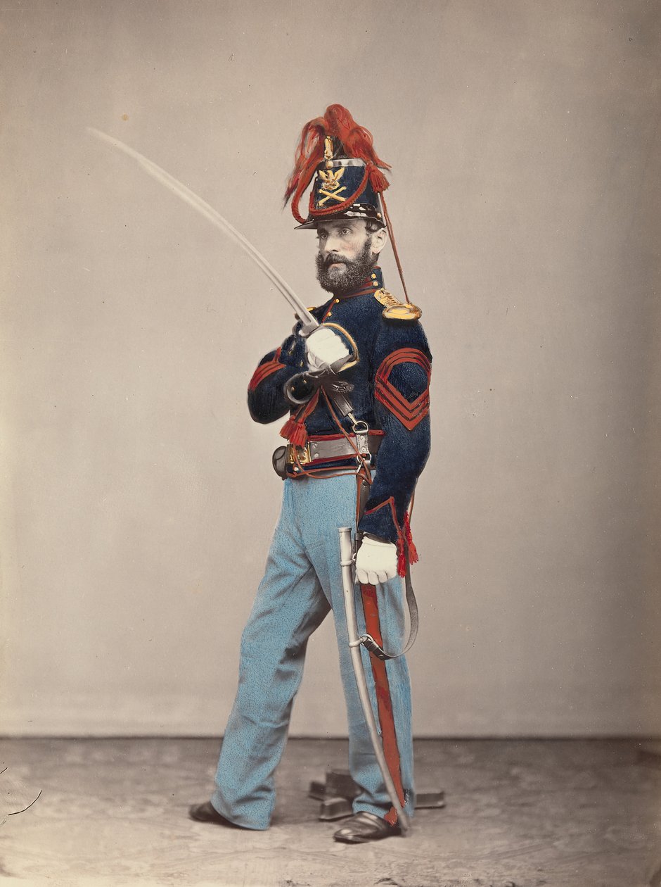 Hafif Topçu, Başçavuş, 1866. by Oliver H. Willard.