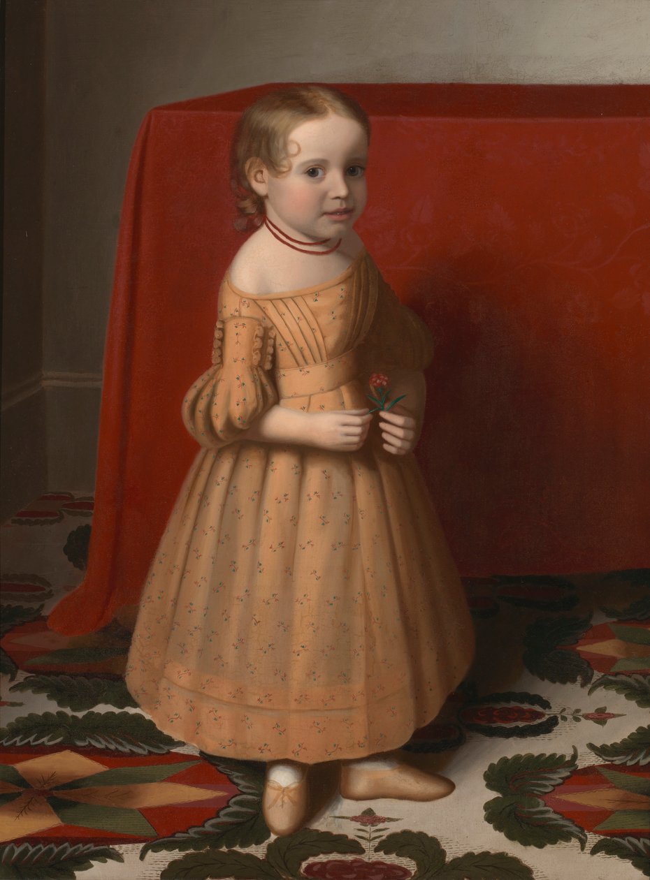 Güllü Genç Bir Kızın Portresi, yak. 1838. by Oliver Tarbell Eddy