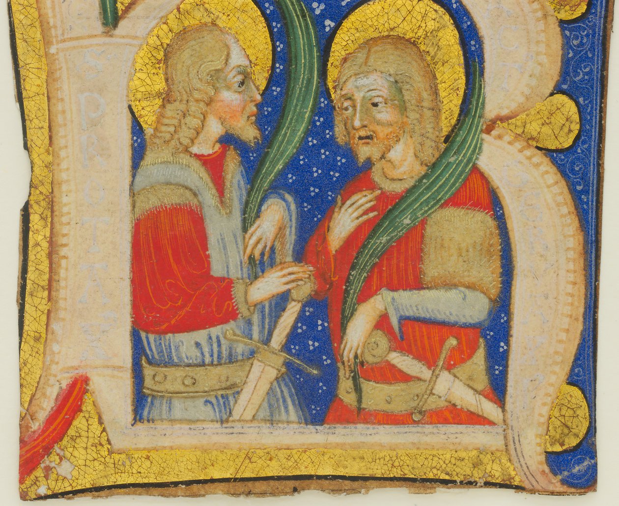 St. Protasius ve St. Gervasius ile Işıklandırılmış İlk R
