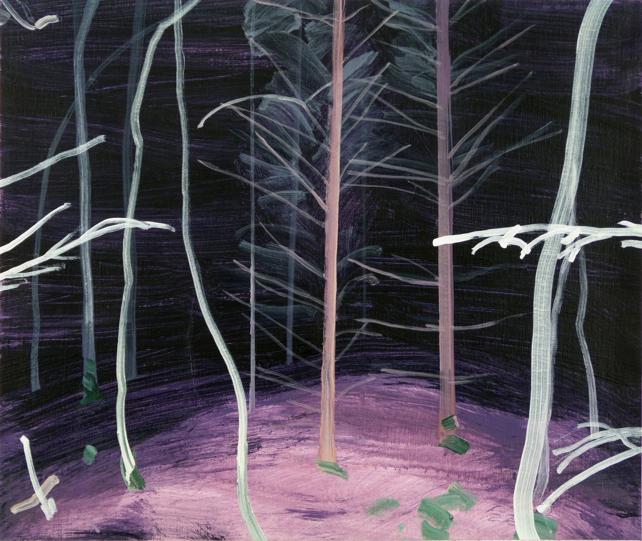 Forêt-noire 6 ,2017 (tuval üzerine akrilik) by Olivier Morel