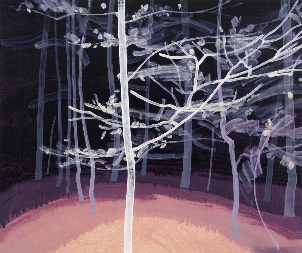 Forêt-noire 7 ,2017 (tuval üzerine akrilik) by Olivier Morel