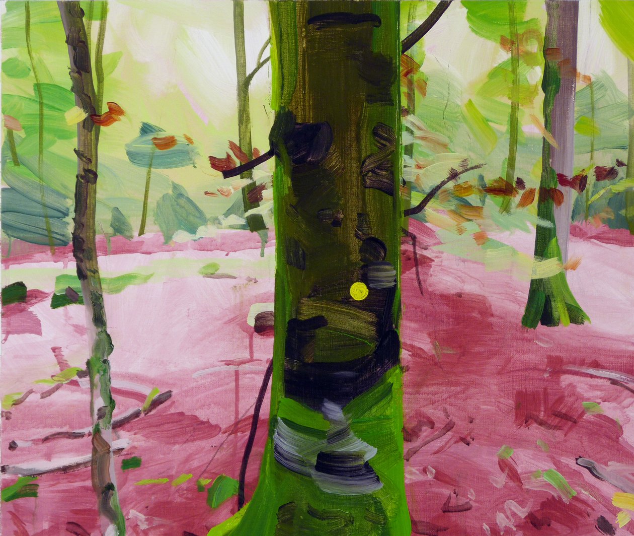 Forêt 18 ,2017 (tuval üzerine akrilik) by Olivier Morel