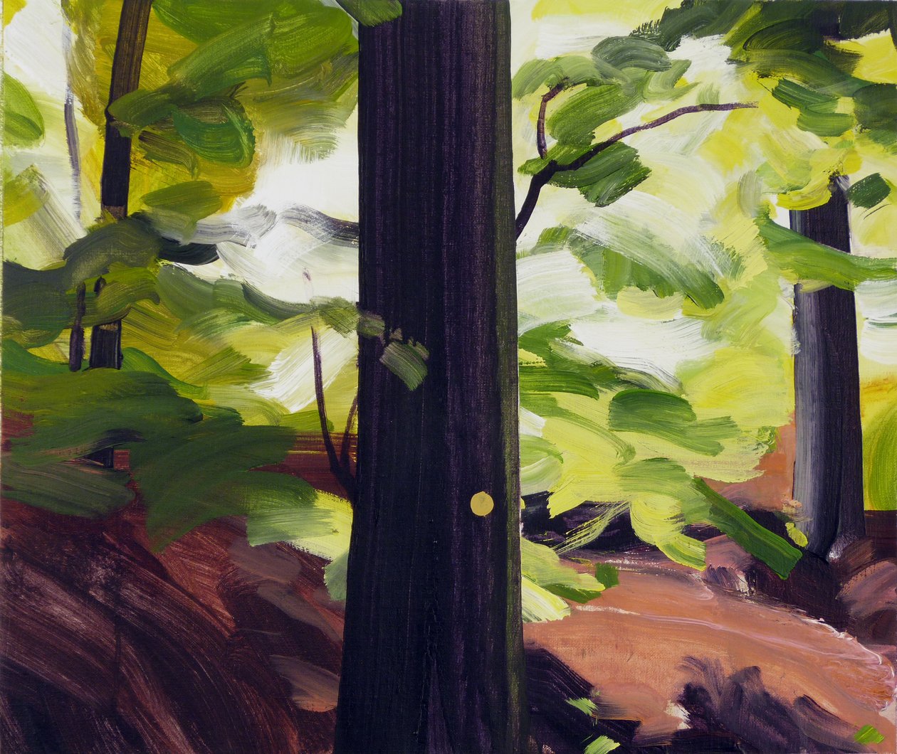 Forêt 19 ,2017 (tuval üzerine akrilik) by Olivier Morel