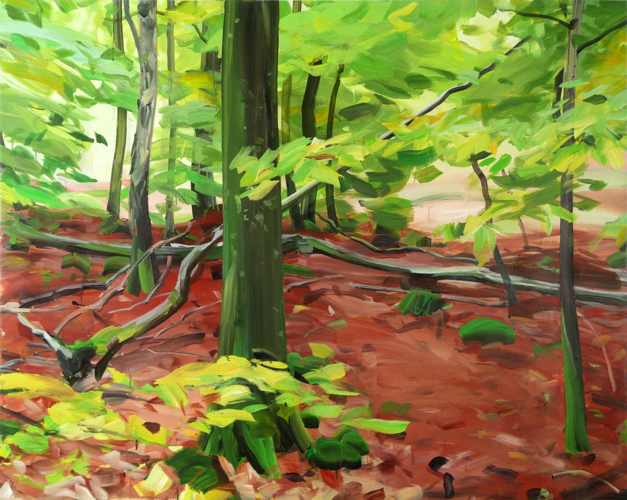 Forêt 5 ,2015 (tuval üzerine akrilik) by Olivier Morel
