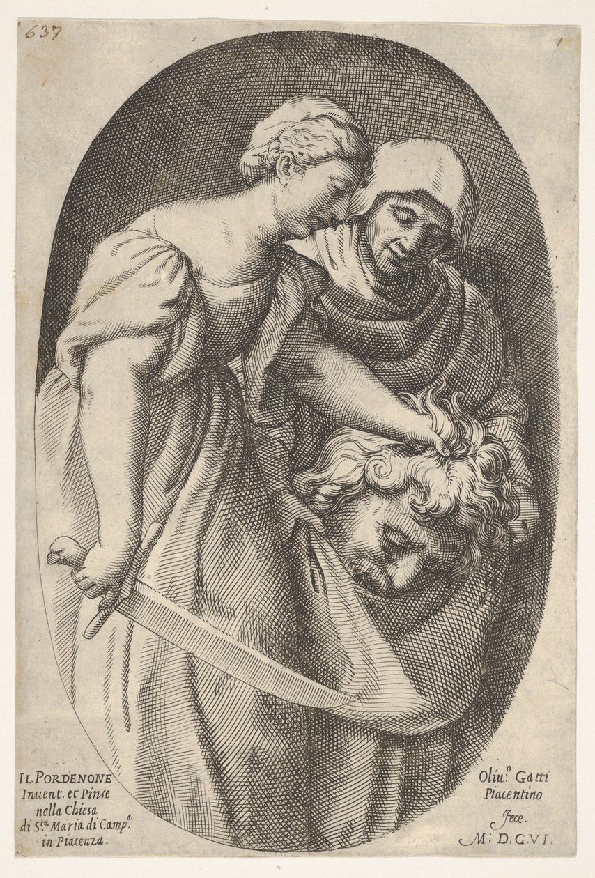 Sol elinde Holofernes