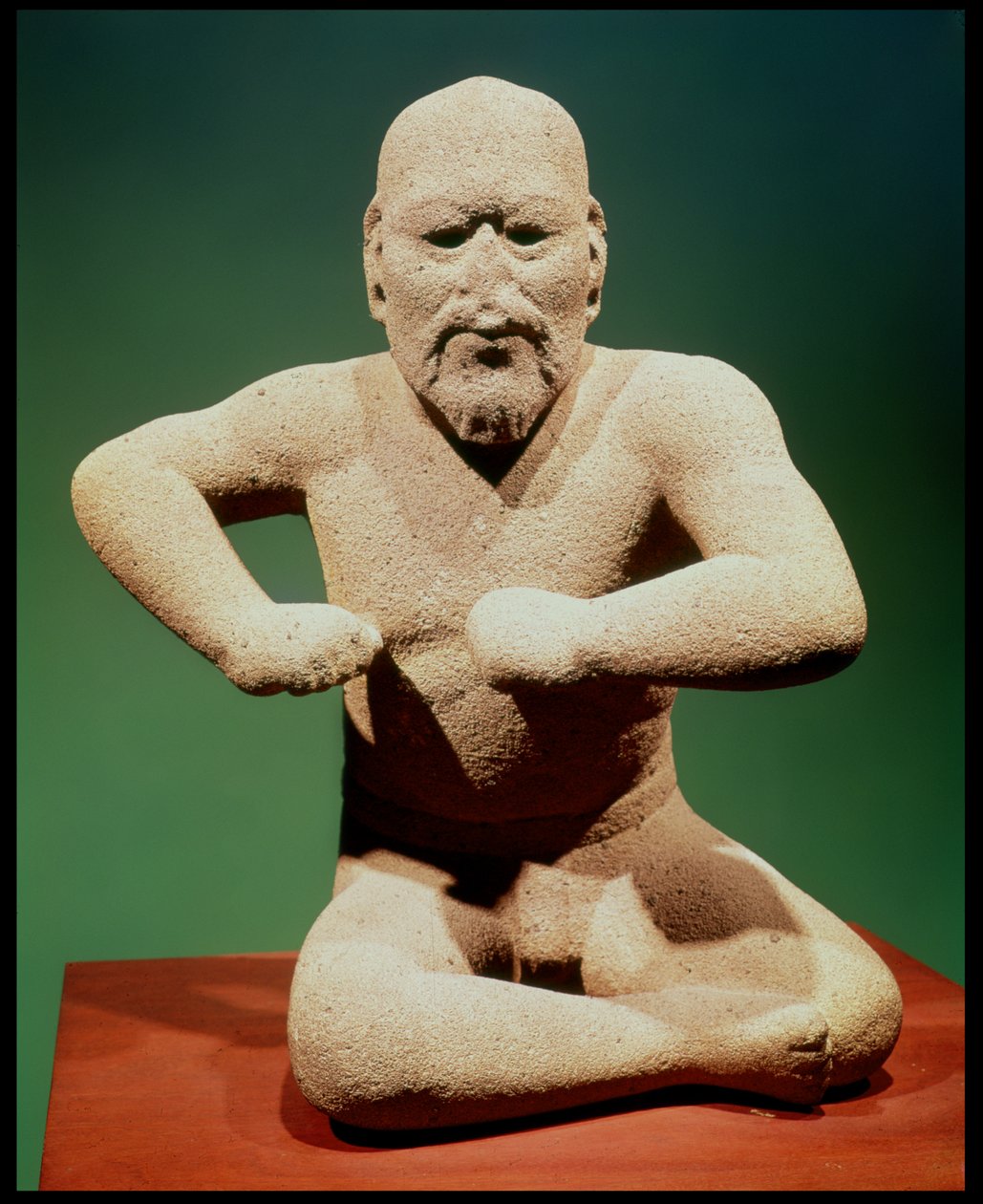 Bir güreşçi heykelciği by Olmec