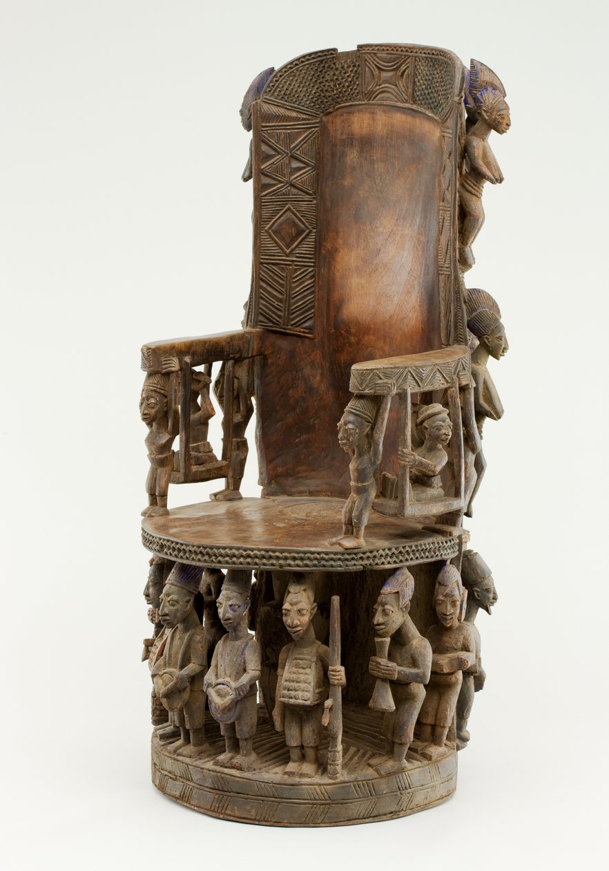 Chiefs Throne, Yoruba Kültürü (ahşap ve pigment) by Olowe of Ise Olowe of Ise
