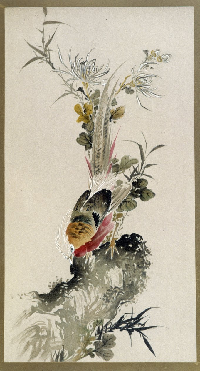 Sülün - suluboya, Onishi Keisaie by Onishi Keisai