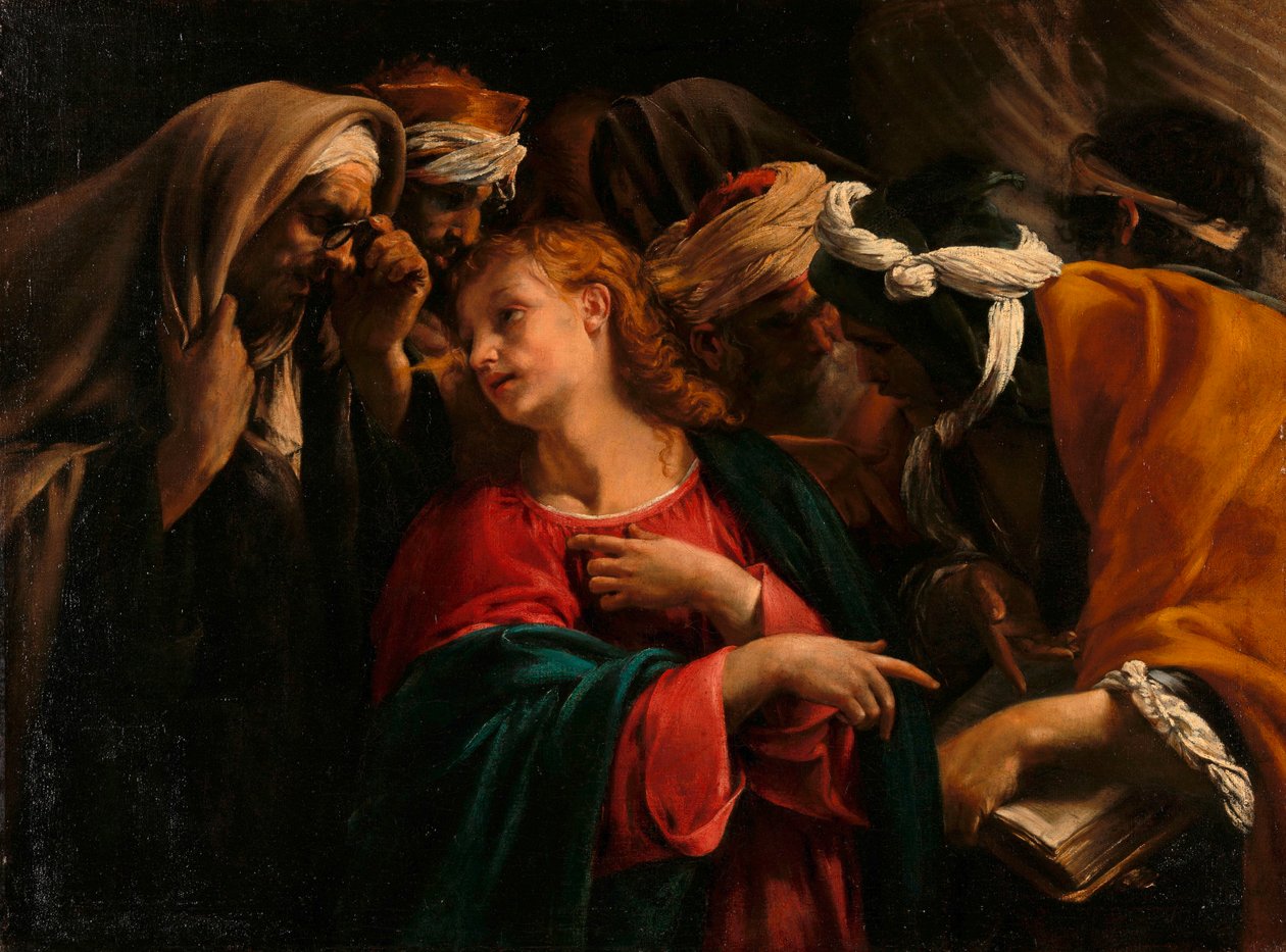 Doktorlar arasında İsa by Orazio Borgianni