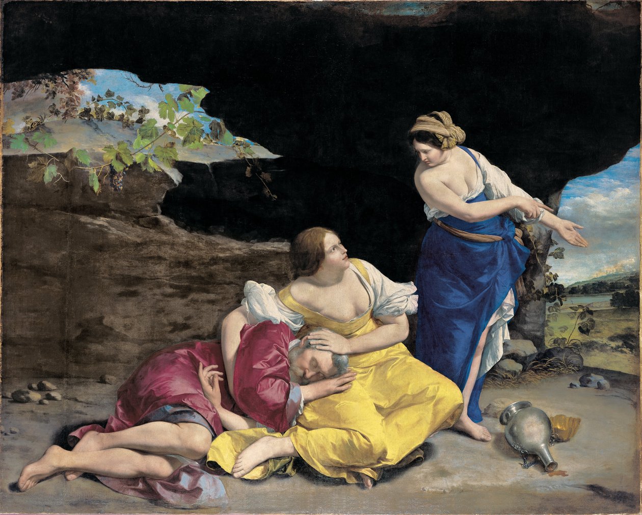 Lût ve Kızları by Orazio Gentileschi