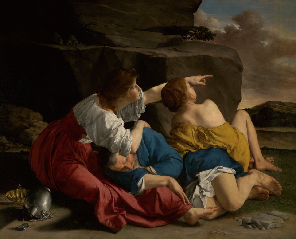 Lût ve Kızları by Orazio Gentileschi