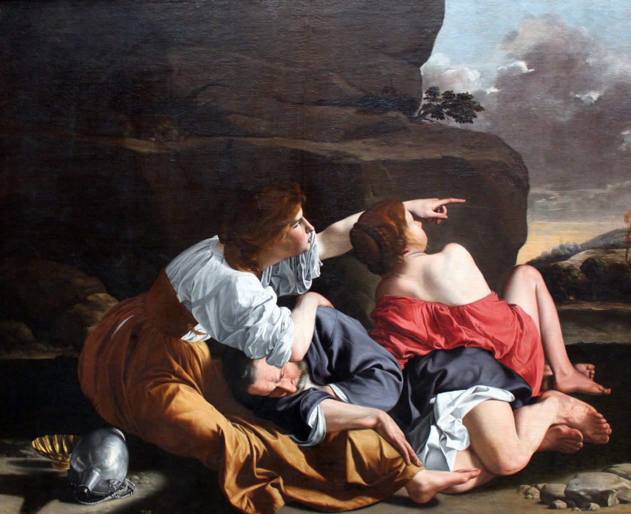 Lût ve kızları by Orazio Gentileschi