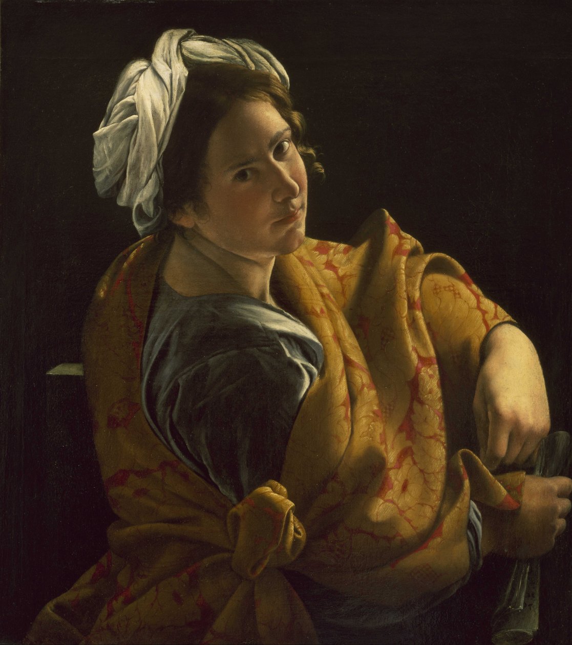Sibyl Olarak Genç Bir Kadının Portresi by Orazio Gentileschi