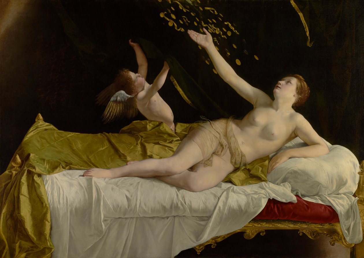 Danaë ve Altın Yağmuru, by Orazio Gentileschi