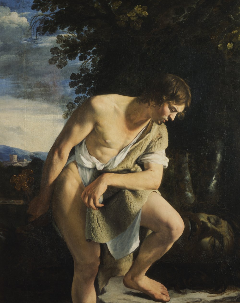 David (tuval üzerine yağlı boya) by Orazio Gentileschi