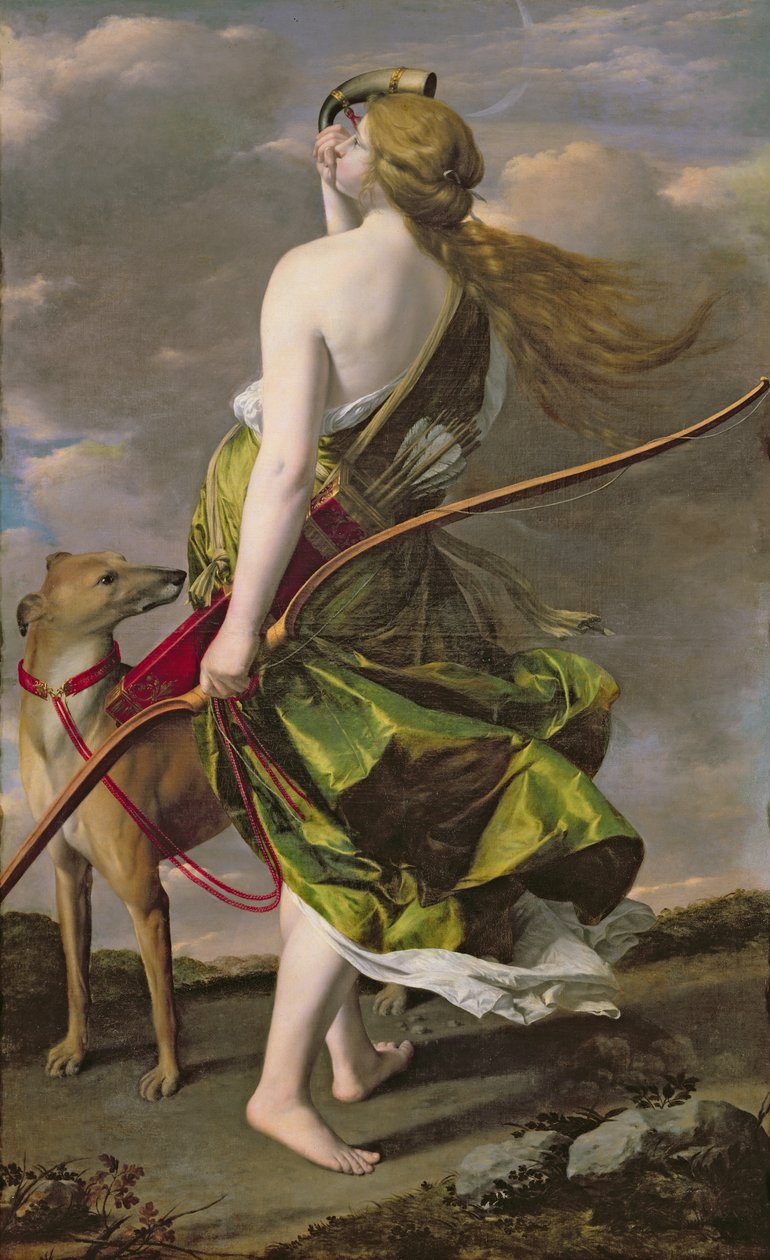 Avcı Diana, c.1624-25 by Orazio Gentileschi