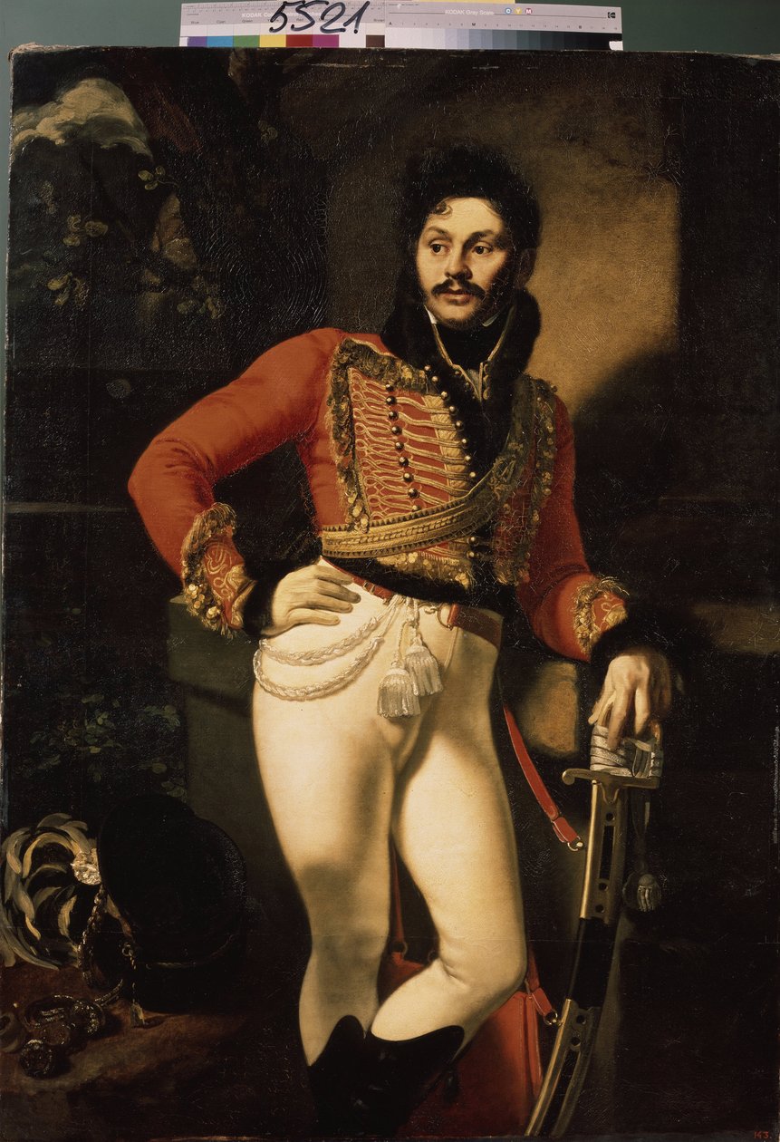 Portre du albay de hussard Eugraph Davydov (1775-1823). (Hussar albay E. Davydov