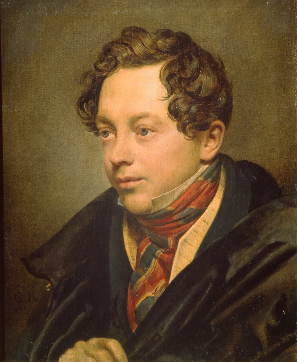 Sanatçının portresi Pyotr Basin 1794-1881, 1829 by Orest Adamovich Kiprensky