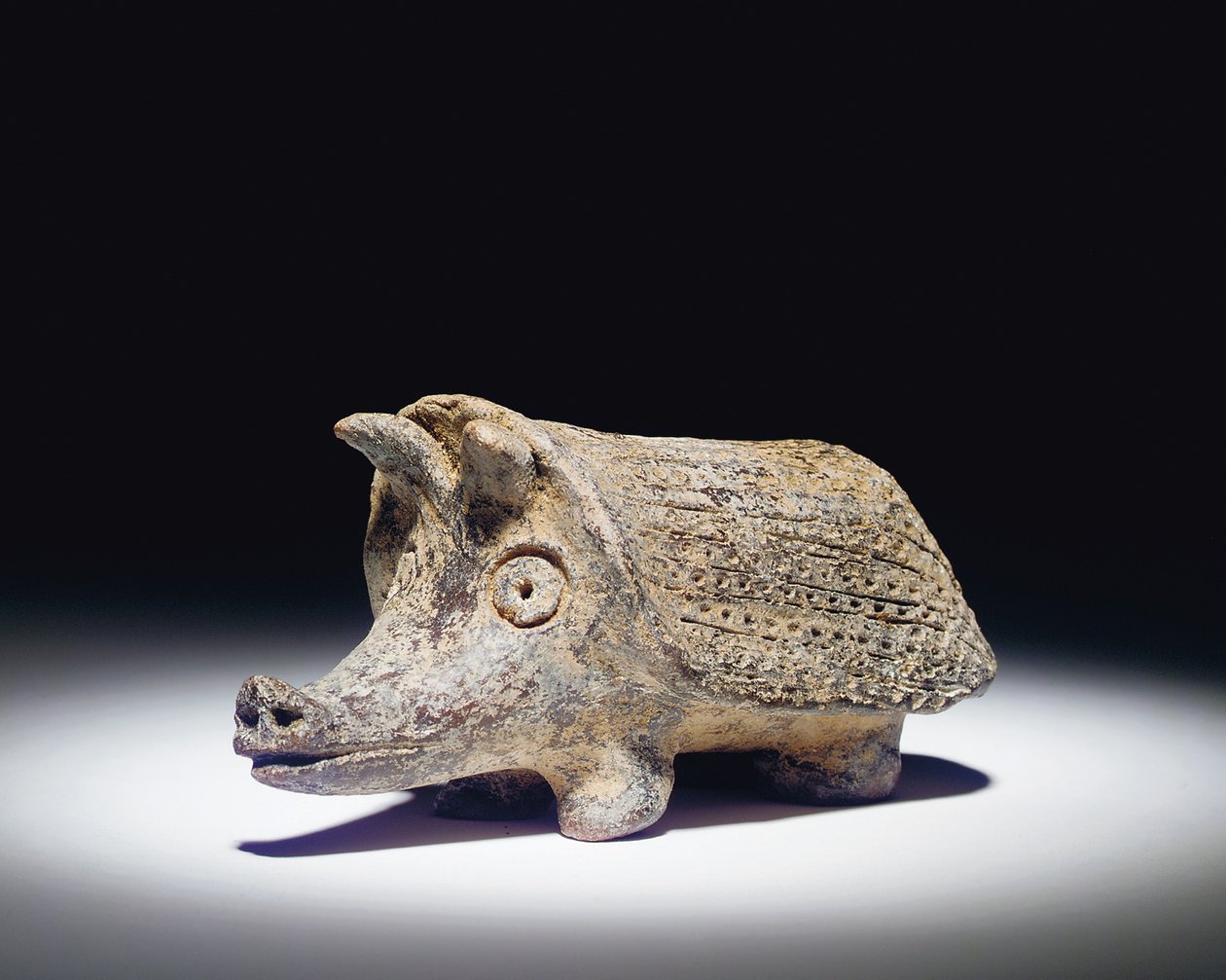 ಹೆಡ್ಜ್ಹಾಗ್ ರ್ಯಾಟಲ್, c.600 BCturk by Orientalizing period Italic