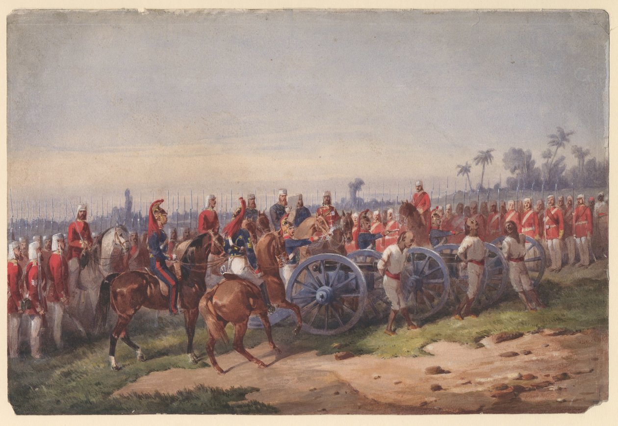 Silahtan üfleme, 1858 by Orlando Norie