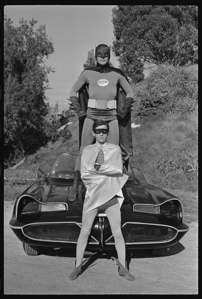 Batman ve Robin ve Batmobile 