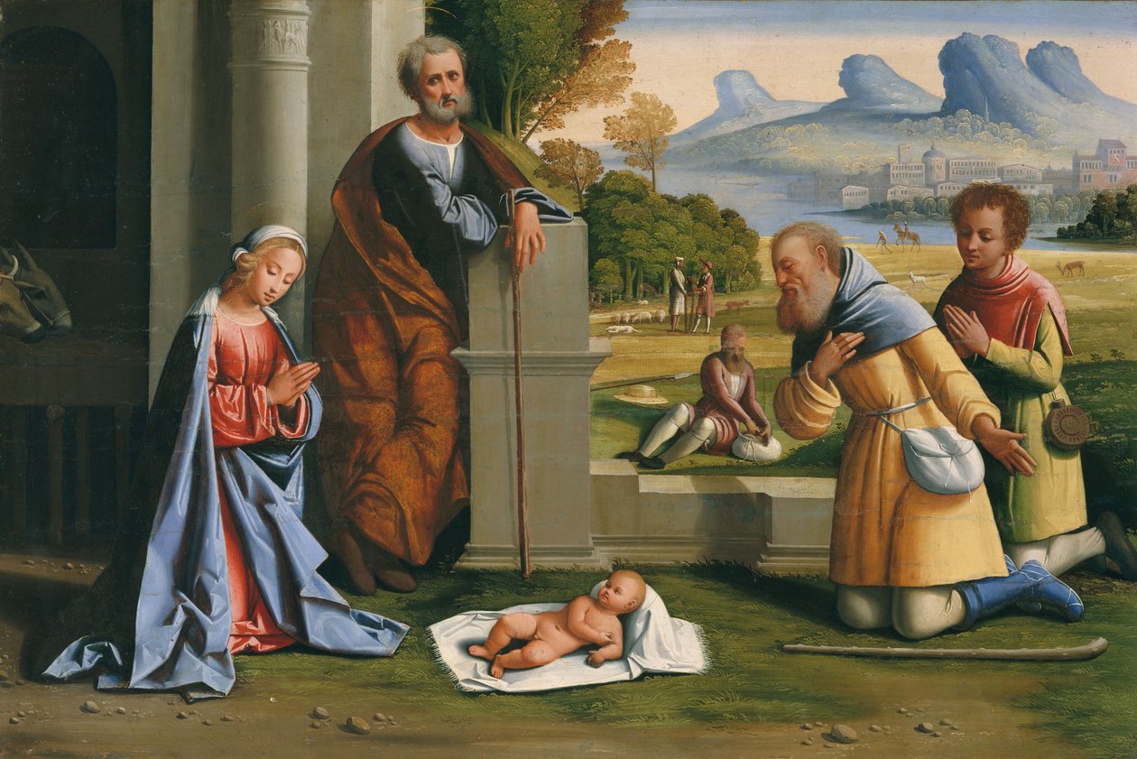 Çobanların Tapınması, c.1530 by Ortolano