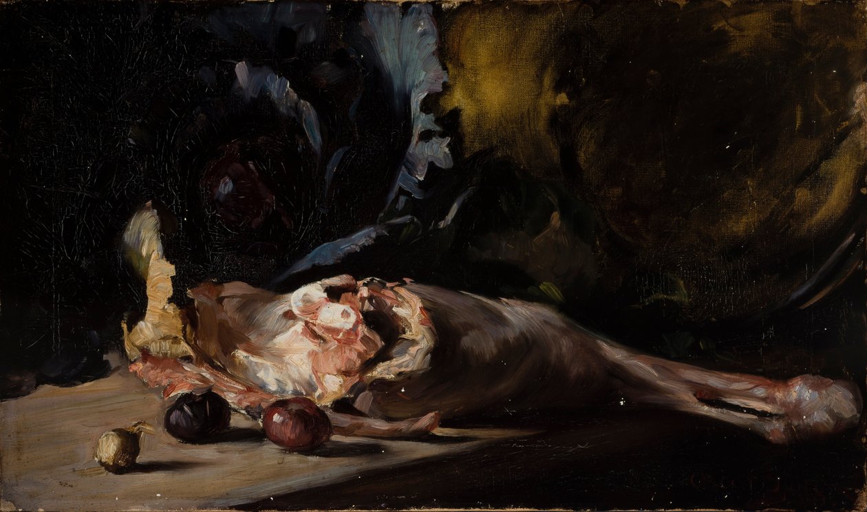 Kuzu ve lahana budu ile natürmort by Oscar Gustaf Bjorck