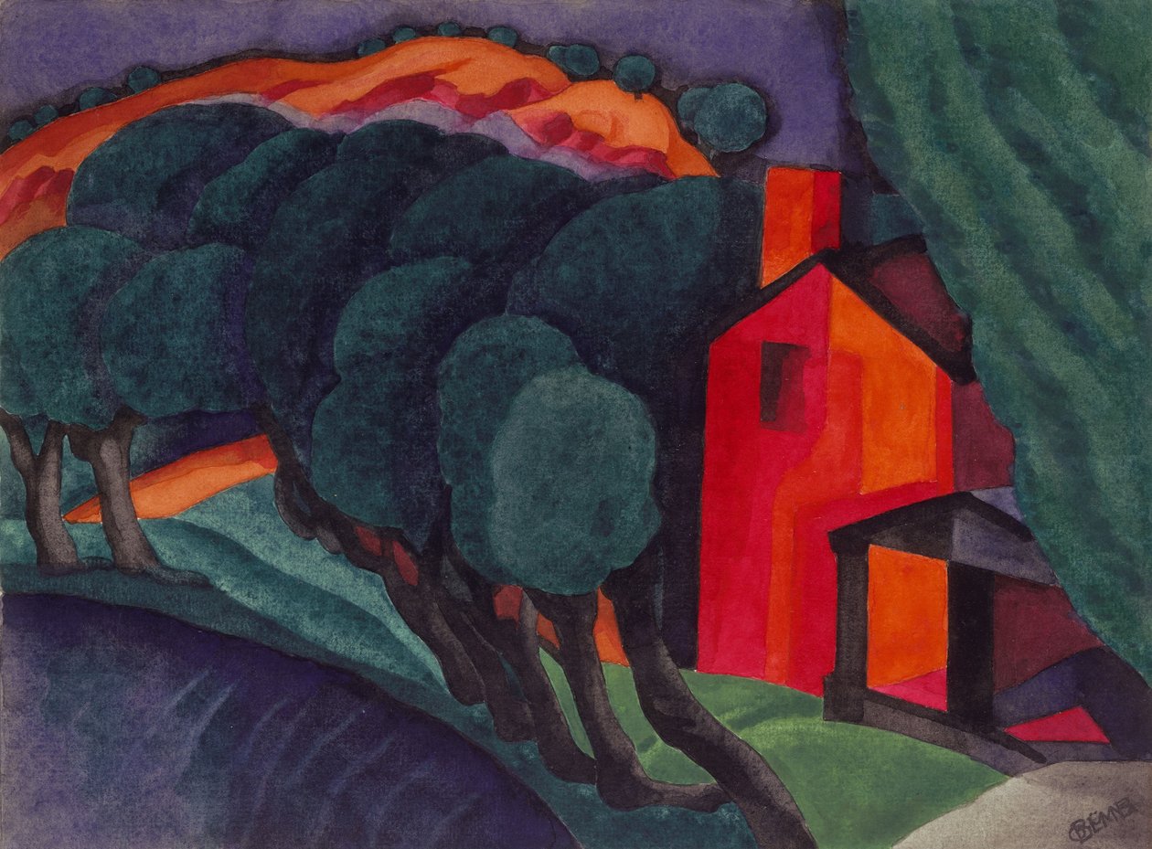 Parlayan Gece, 1924 by Oscar Florianus Bluemner