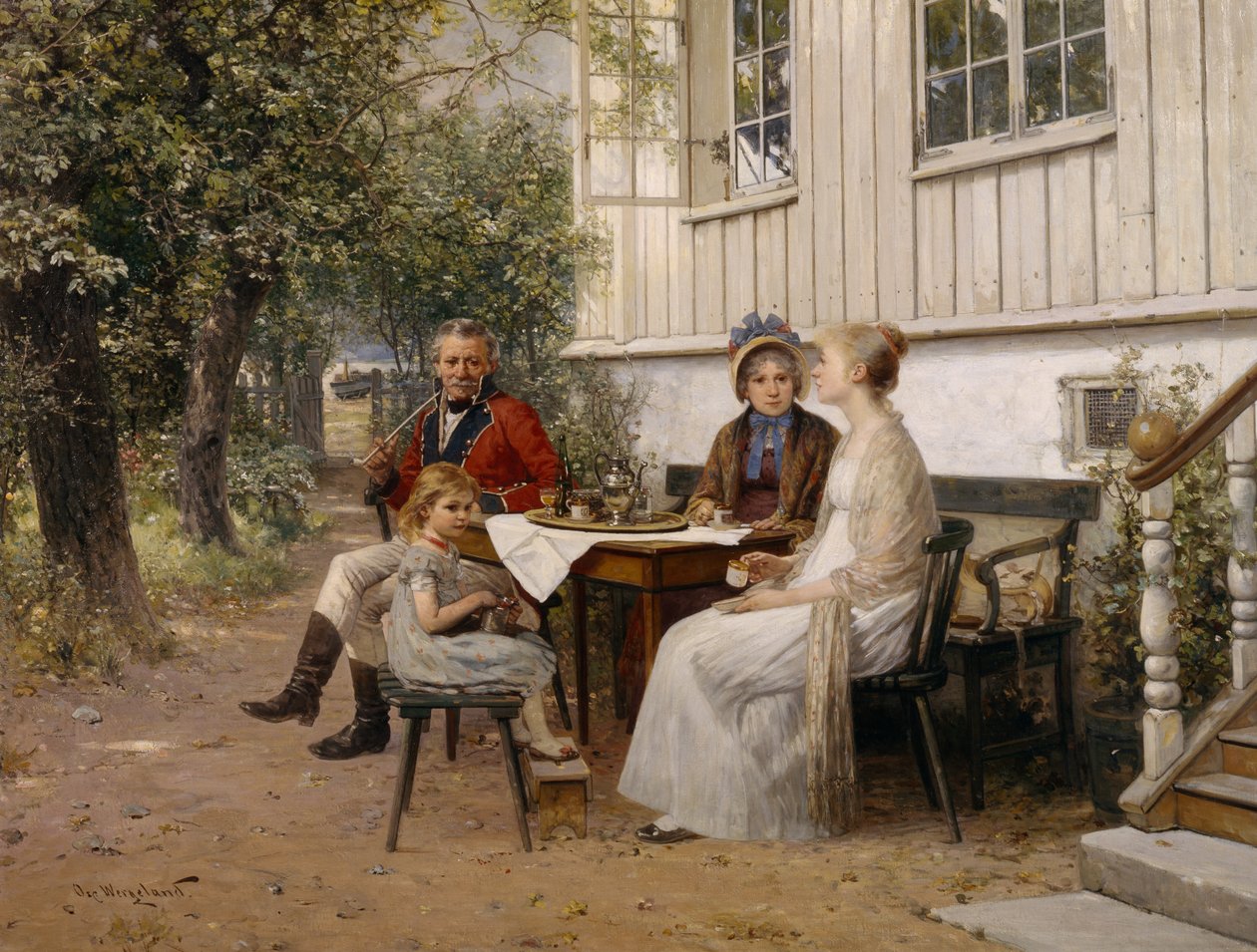 Bahçede by Oscar Arnold Wergeland