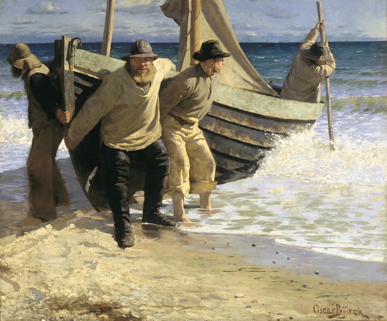Teknenin başlatılması. Skagen by Oscar Gustaf Bjorck