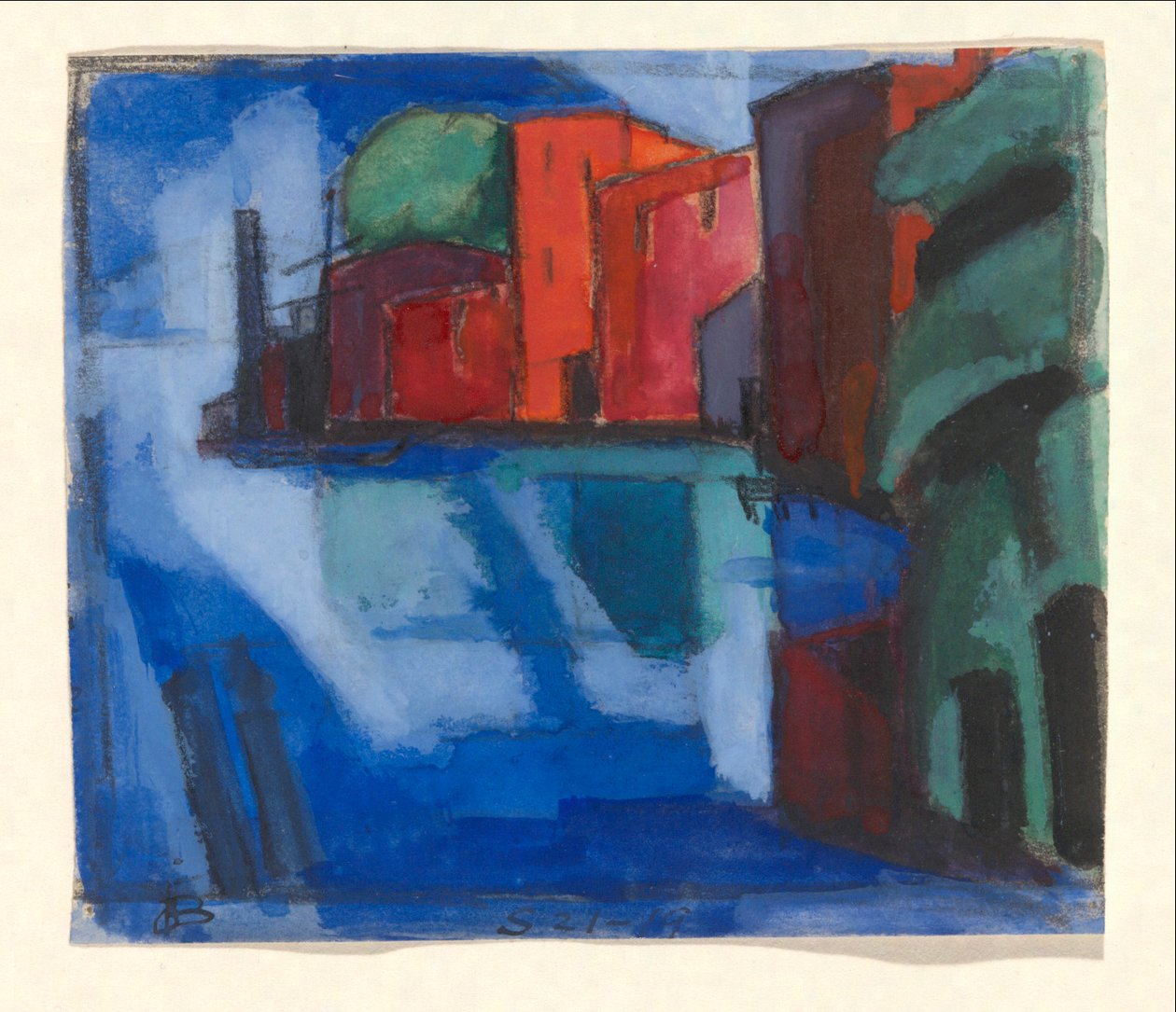Erken İlkbahar, Passaic Vadisi by Oscar Bluemner
