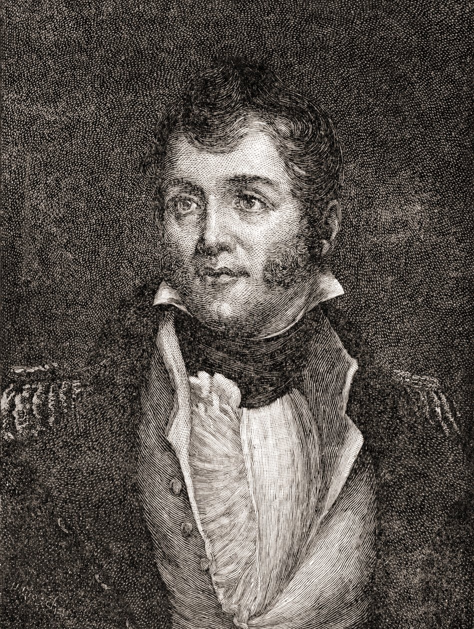 United States Navy Commodore Oliver Hazard Perry, from The History of Our Country, published 1905 (wood engraving) by Oscar Edward Grosch