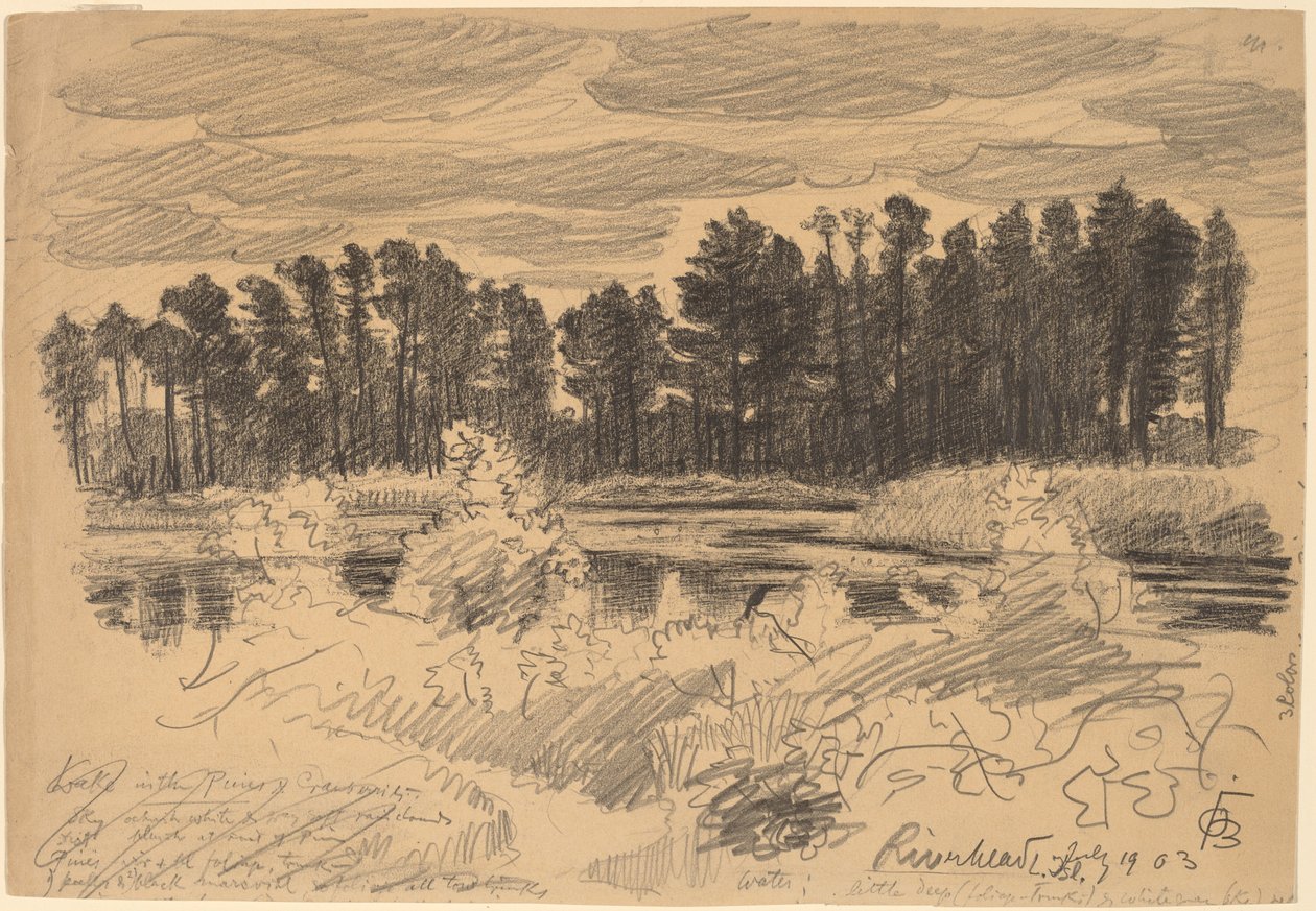 Nehirbaşı, Uzun Ada by Oscar F. Bluemner