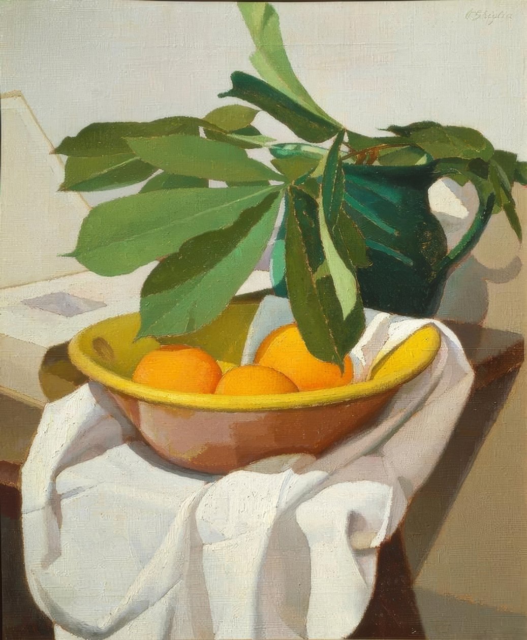 Oscar Ghiglia (1876–1945), Natürmort, 1925, 60 × 50 cm. by Oscar Ghiglia