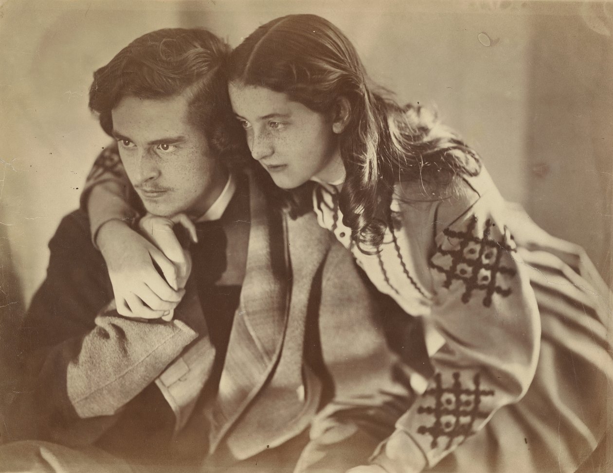 Mary Constable ve Kardeşi, 1866. by Oscar Gustav Rejlander