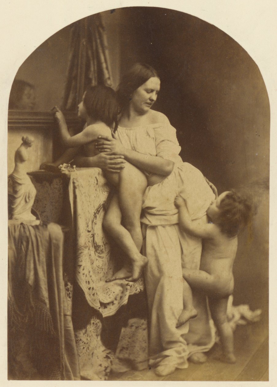 Vaftizci Yahya ile Madonna ve Çocuk by Oscar Gustave Rejlander