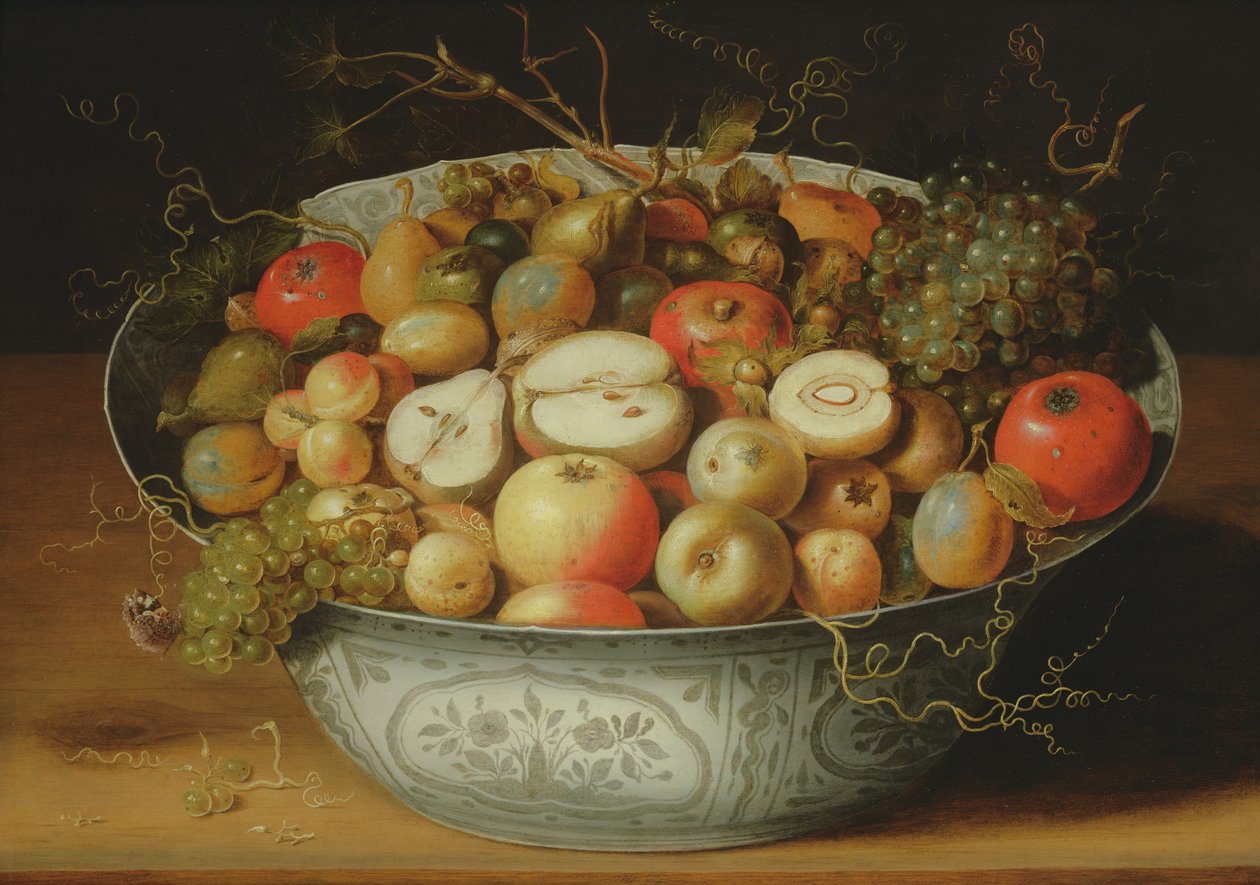 Porselen Kasede Meyve Natürmort by Osias the Elder Beert