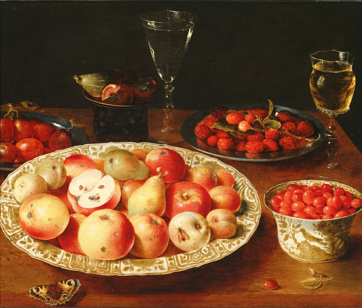 Wan-Li Porselen Kaselerde Meyveli Natürmort by Osias the Elder Beert