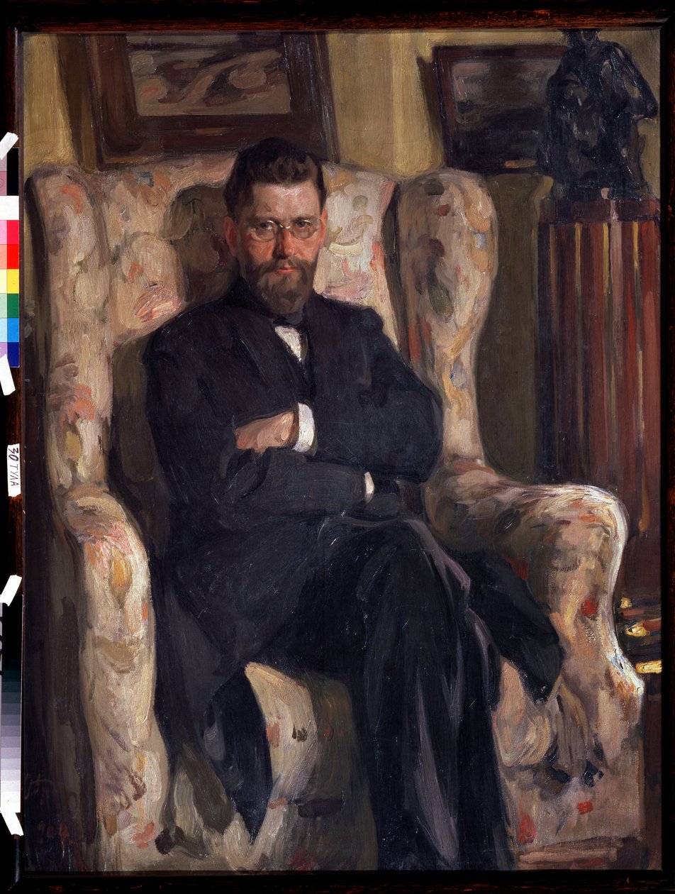 ""Sanat koleksiyoncusu Alexis (AA) Bakhrushin (1865-1929)"" (Kollektör Alexey A. Bakhrushin