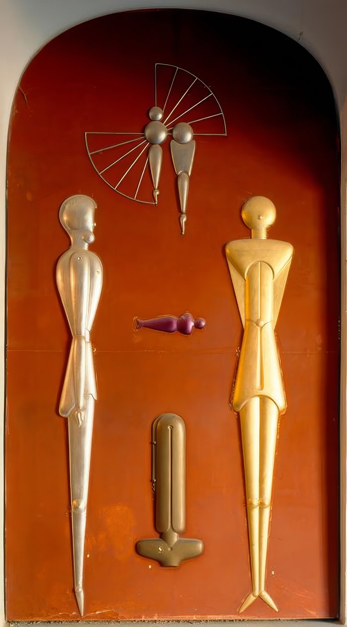 Van-de-Velde-Bau, Oskar Schlemmer tarafından kabartma by Oskar Schlemmer