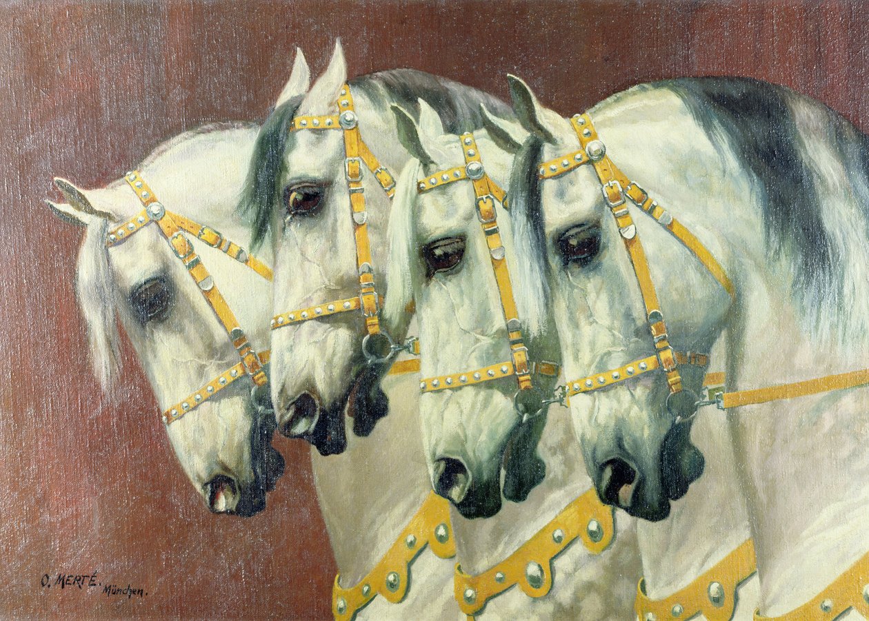 Dört Atın Başları by Oskar Merte