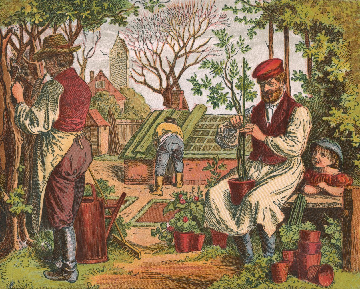 Bahçıvanlık, 1871 by Oskar Pletsch
