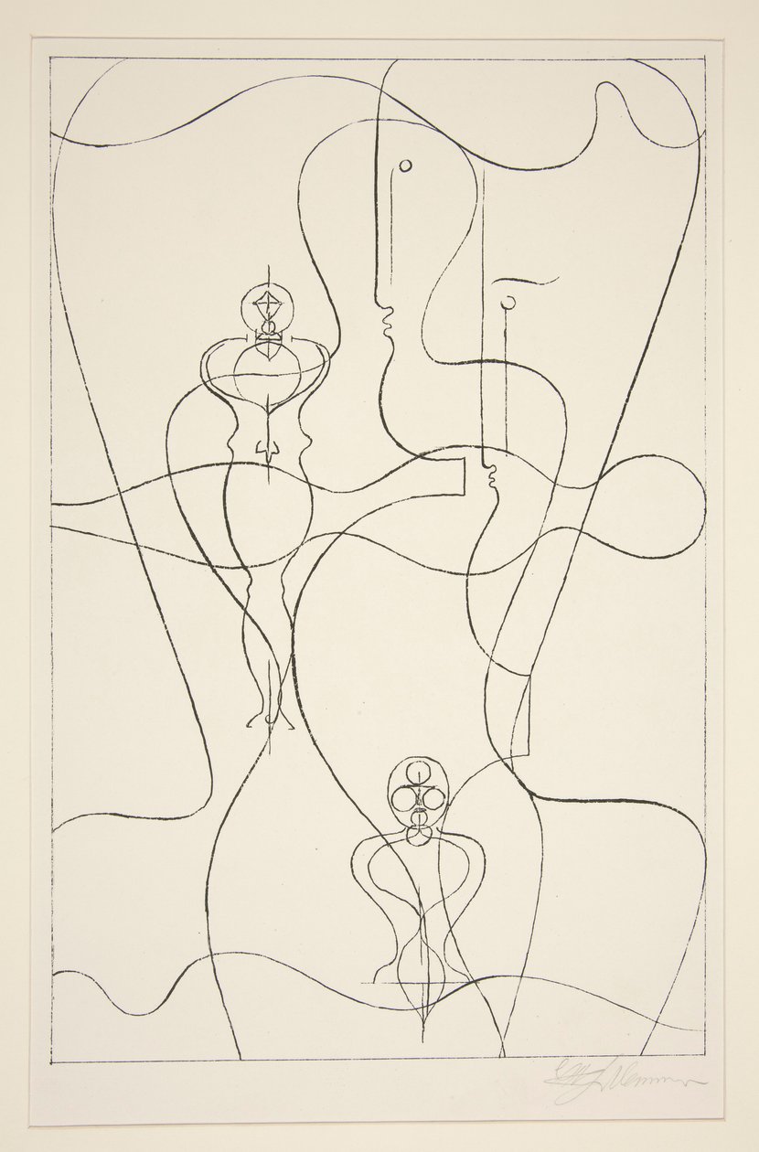 Soyutlama by Oskar Schlemmer