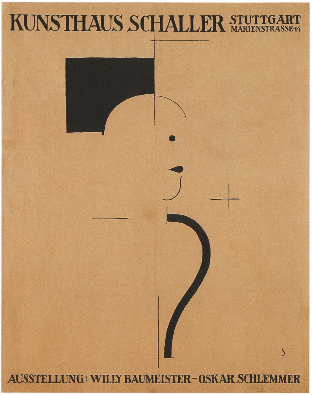 Sanat Sergisi: Willy Baumeister - Oskar Schlemmer, 1918 by Oskar Schlemmer