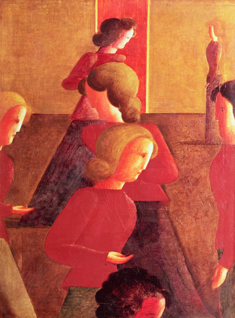Uzayda yüzleşme by Oskar Schlemmer