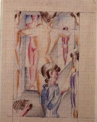 Stadyuma giriş by Oskar Schlemmer